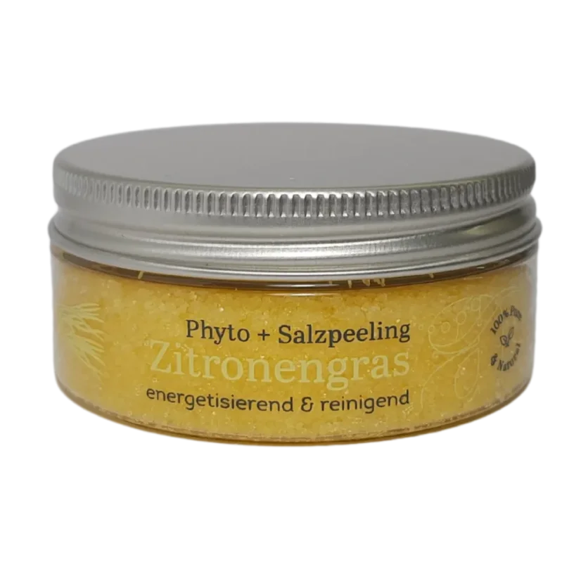 Phyto + Salz Peeling - přírodní tělový peeling s mořskou solí a bylinnými výtažky - Vůně: Citronová tráva, Gramáž: 100 g