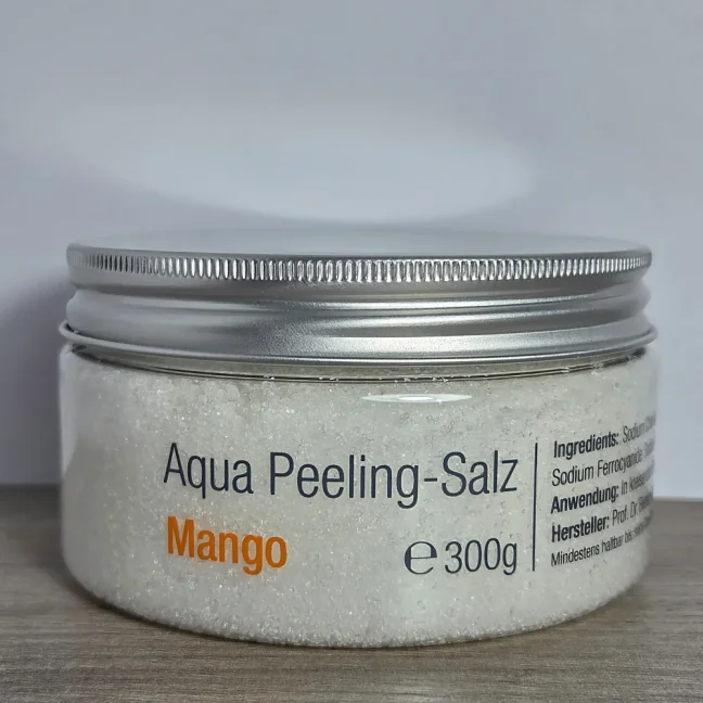 Aqua Peeling-Salz – přírodní tělový peeling s mořskou solí a vůněmi - Vůně: Mango, Gramáž: 300 g