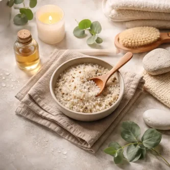 Minerální peeling: účinná tělová péče při únavě a vyčerpání