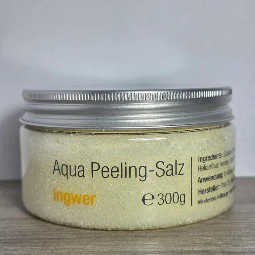 Aqua Peeling-Salz – přírodní tělový peeling s mořskou solí a vůněmi - Vůně: Zázvor, Gramáž: 300 g