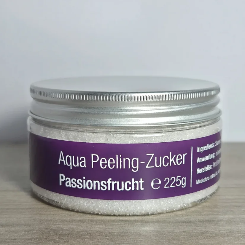 Aqua Peeling-Zucker – přírodní cukrový tělový peeling - Vůně: Třešeň, Gramáž: 225 g