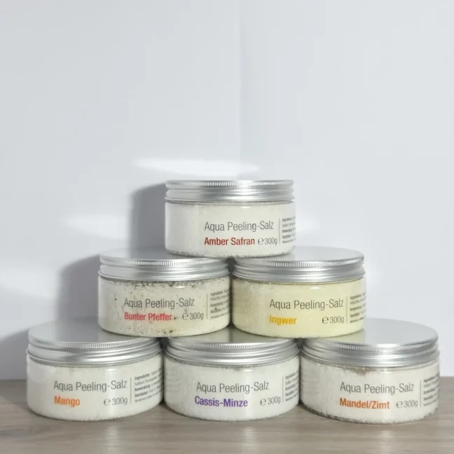 Aqua Peeling-Salz – přírodní tělový peeling s mořskou solí a vůněmi - Vůně: Mango, Gramáž: 300 g
