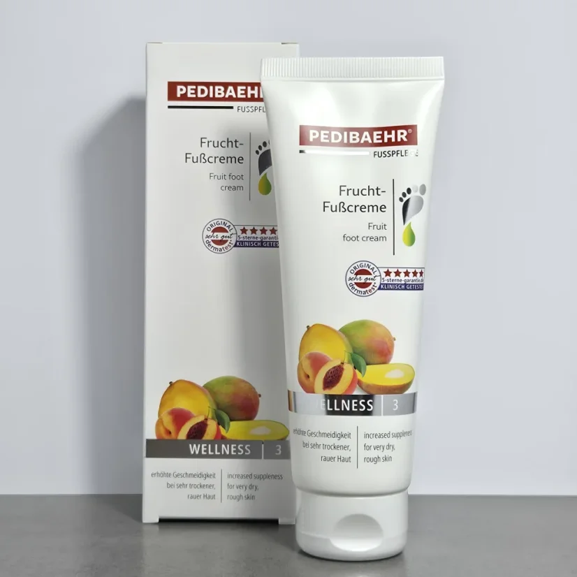 Pedibaehr - Ovocný krém na nohy - Broskev, mango - Objem: 125 ml