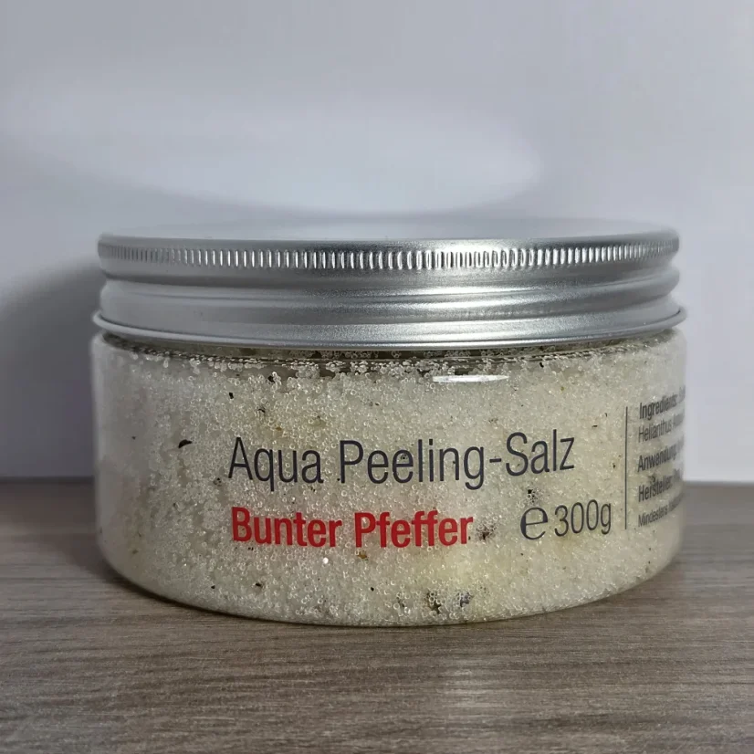 Aqua Peeling-Salz – přírodní tělový peeling s mořskou solí a vůněmi - Vůně: Zázvor, Gramáž: 300 g