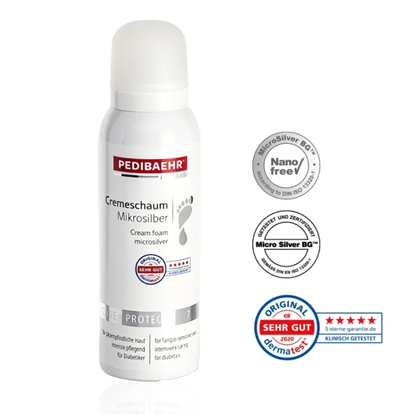Pedibaehr - Krémová pěna s mikrostříbrem - Objem: 125 ml