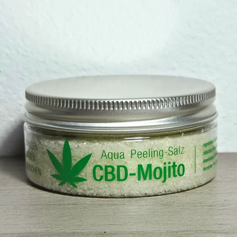 CBD Mojito – přírodní peeling s mořskou solí - Gramáž: 300 g