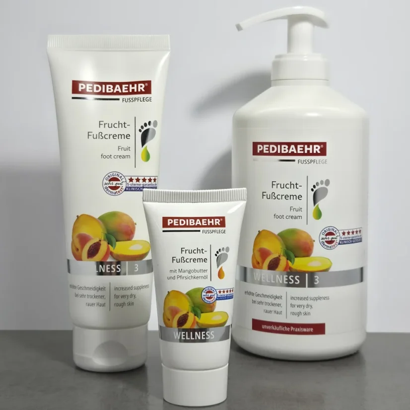 Pedibaehr - Ovocný krém na nohy - Broskev, mango - Objem: 125 ml