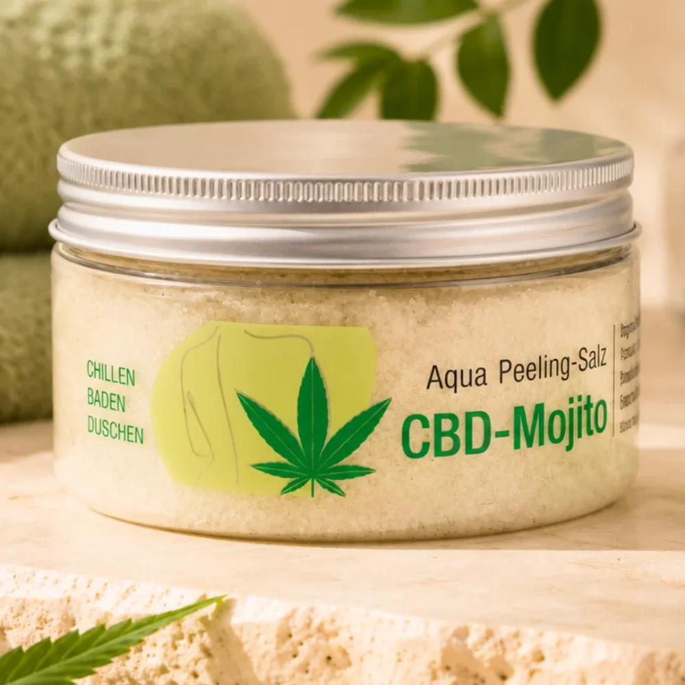 CBD Mojito přírodní peeling s mořskou solí
